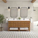 James Martin Malibu 72" Double Bathroom Vanity, Amber Birch