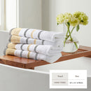 Decorative Cotton Stripe Bath Towel Set - Noelle Collection by Great Bay Home