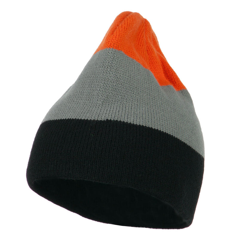 Three Colors Striped Knitted Beanie
