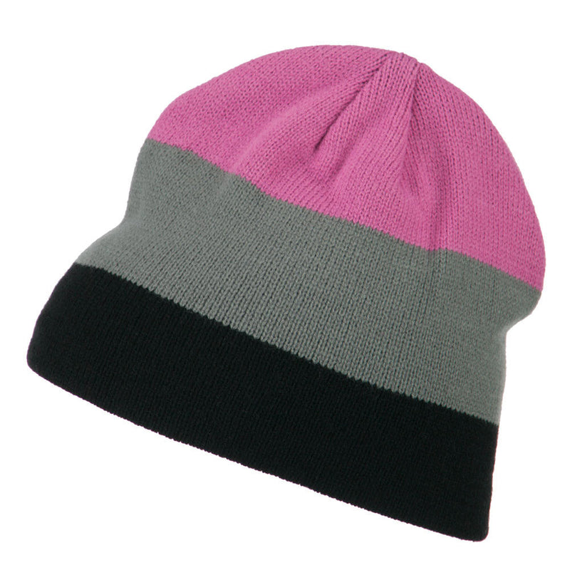 Three Colors Striped Knitted Beanie