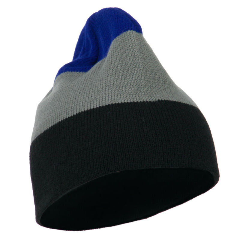 Three Colors Striped Knitted Beanie