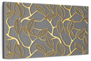 Gold Leaves Lattice Wall Art