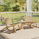 Teak Wood Outdoor Reclining Chair with Comfortable Backrest by LJGDeals