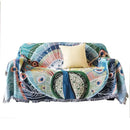GobekUsa Knit Sofa Blanket Cover - Butterfly and Peacock Design for Single and Double Sofas.