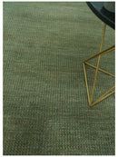 Teal and Brown Modern Contemporary Design Custom Made wool Rug