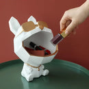 GobekUsa Big Mouth Dog Resin Sculpture Figurine Home Decor Ornamental Storage Box
