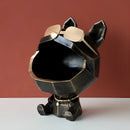 GobekUsa Big Mouth Dog Resin Sculpture Figurine Home Decor Ornamental Storage Box