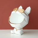 GobekUsa Big Mouth Dog Resin Sculpture Figurine Home Decor Ornamental Storage Box