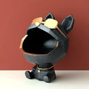 GobekUsa Big Mouth Dog Resin Sculpture Figurine Home Decor Ornamental Storage Box