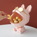 GobekUsa Big Mouth Dog Resin Sculpture Figurine Home Decor Ornamental Storage Box