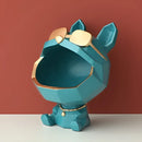 GobekUsa Big Mouth Dog Resin Sculpture Figurine Home Decor Ornamental Storage Box