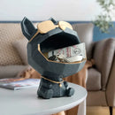 GobekUsa Big Mouth Dog Resin Sculpture Figurine Home Decor Ornamental Storage Box