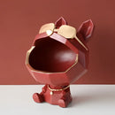 GobekUsa Big Mouth Dog Resin Sculpture Figurine Home Decor Ornamental Storage Box