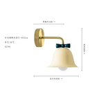 GobekUsa Bowknot Bell Wall Lamp E27 LED Glass Bedroom Kitchen Island Kids/Princess Room