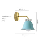 GobekUsa Bowknot Bell Wall Lamp E27 LED Glass Bedroom Kitchen Island Kids/Princess Room