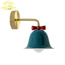 GobekUsa Bowknot Bell Wall Lamp E27 LED Glass Bedroom Kitchen Island Kids/Princess Room