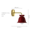 GobekUsa Bowknot Bell Wall Lamp E27 LED Glass Bedroom Kitchen Island Kids/Princess Room