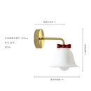 GobekUsa Bowknot Bell Wall Lamp E27 LED Glass Bedroom Kitchen Island Kids/Princess Room