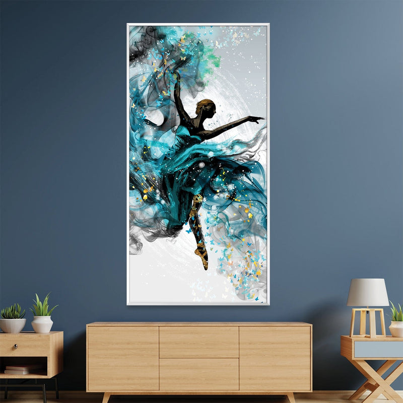 Teal Ballerina Canvas