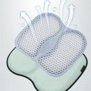 Teal & black 3d honeycomb silica gel seat cushion office chair support by Decorbites