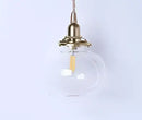 GobekUsa Blue Glass Pendant Lights for Bedroom Dinning Living Room