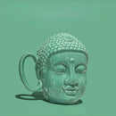 GobekUsa Buddha Sculpture Ceramic Coffee Cup with Covered Handle - Character Portrait Mug