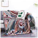 GobekUsa Dustproof Butterfly Carp Pattern Sofa Blanket