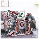 GobekUsa Dustproof Butterfly Carp Pattern Sofa Blanket