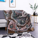 GobekUsa Dustproof Butterfly Carp Pattern Sofa Blanket