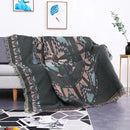 GobekUsa Dustproof Butterfly Carp Pattern Sofa Blanket