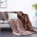 GobekUsa Dustproof Butterfly Carp Pattern Sofa Blanket