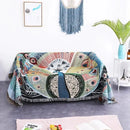 GobekUsa Dustproof Butterfly Carp Pattern Sofa Blanket