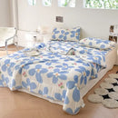 GobekUsa Cool Summer Blanket Set with Latex Bed Mat - Lightweight Breathable Comforter Bedding