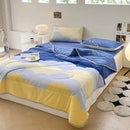 GobekUsa Cool Summer Blanket Set with Latex Bed Mat - Lightweight Breathable Comforter Bedding