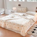 GobekUsa Cool Summer Blanket Set with Latex Bed Mat - Lightweight Breathable Comforter Bedding