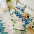 GobekUsa Cool Summer Blanket Set with Latex Bed Mat - Lightweight Breathable Comforter Bedding
