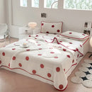 GobekUsa Cool Summer Blanket Set with Latex Bed Mat - Lightweight Breathable Comforter Bedding