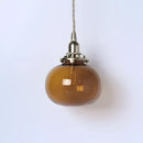 GobekUsa Glass Ball Pendant Light: Nordic Modern LED Lamp for Bedroom and Bathroom