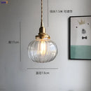 GobekUsa Glass Ball Pendant Light: Nordic Modern LED Lamp for Bedroom and Bathroom