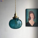 GobekUsa Glass Ball Pendant Light: Nordic Modern LED Lamp for Bedroom and Bathroom