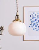 GobekUsa Glass Ball Pendant Light: Nordic Modern LED Lamp for Bedroom and Bathroom