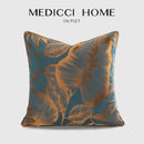 GobekUsa Banana Tree Leaves Jacquard Cushion Cover 50x50cm