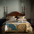 GobekUsa 200S Egyptian Cotton Embroidery Bedding Set - Queen King Size Linens