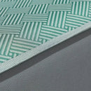 GobekUsa Antibacterial Ice Silky Soft Fitted Sheet Set, Striped Geometric Pattern, Breathable Mattress Cover