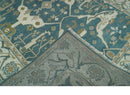 Teal, Ivory and Olive 6x9 Hand Knotted Oriental Oushak wool area rug by The Rug Decor