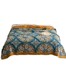GobekUsa Geometric Cotton Gauze Summer Blanket – Stylish Home Textile for Adults