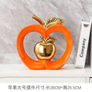GobekUsa Gold-plated Ceramic Apple Storage Box for Home Decor and Organization