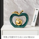 GobekUsa Gold-plated Ceramic Apple Storage Box for Home Decor and Organization