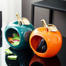 GobekUsa Gold-plated Ceramic Apple Storage Box for Home Decor and Organization