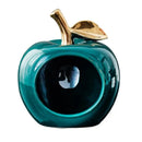 GobekUsa Gold-plated Ceramic Apple Storage Box for Home Decor and Organization